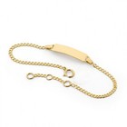 14kt Gold Filled Baby Id Bracelet With Any Name Engraved Newborn To Age 12