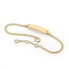 18k Gold Filled Personalized Baby Id Bracelet   Custom Name Boy Or Girl Bracelet