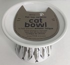 Raised Cat Kitten Food Bowl Elevated White With Fish Images New