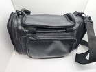 Vtg Leather Camera Bag Lots Of Pockets Shoulder Strap