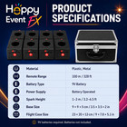 Happy Event Fx 8pcs Wireless Cold Spark Base Kit With Remote Control   Case