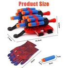 Set Of 2 Spider Web Shooter Wrist Launcher Gloves - Halloween Decor    Fast Ship