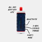 Turtlebox Ranger Loud  Outdoor Bluetooth Waterproof Americana Blue Speaker