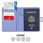 Premium Leather Passport Holder Covers Case  Waterproof Rfid Blocking Travel    