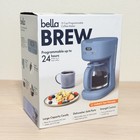 Bella Brew 12 Cup Programmable Coffee Maker Blue Cmd1011 Glass Carafe New Gift