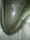  Rare Antique Green Blue Unmarked Glass Soda Torpedo Bottle