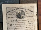 Benjamin Franklin  the Art Of Making Money Plenty  Colored Print