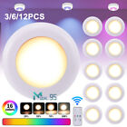 Under Cabinet Lighting Kit Led Kitchen Counter Closet Shelf Puck Light  remote