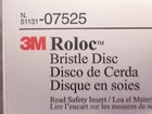 New 3m Roloc 07525 Yellow 2 x5 8  Grade 80 Tapered Bristle Discs 10 Pack  l21 