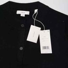 Vince Shrunken Buttoned Cardigan Wool Cashmere Black S nwt