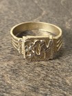 10k Yellow Gold Baby Boy Infant Kid s Child s Signet Ring Size 1