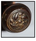 Vintage Door Knob - Antique Brass   Bronze Colored -decorative Complete Hardware