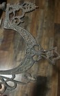 Antique Victorian Cast Iron Swinging Wall Bracket Kerosene Lamp Holder