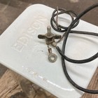 Edison Eveready Antique Glass Battery Jar With Plate   Ceramic Lid Pre-1930