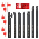 21pcs Lathe Turning Tool Kit Carbide Inserts Holders Boring Bar For Metal Work