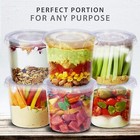  5 5oz-200 Set  Disposable Clear Plastic Cups With Lids 