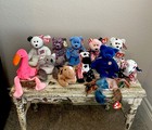 Vintage Ty Beanie Babies  lot Of 12  Variety Plush Stuffed Animals Bear