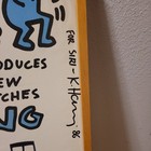 1986 Keith Haring Swatch Watch Usa Rare Signed Vintage Promotion Poster 36x25in
