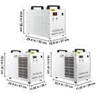 Vevor Cw5200 5000 3000 Laser Industrial Water Chiller For Co2 Laser Engraver