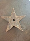 Vintage 13  Cast Iron Anchor Plate 5- Point Star Building Architectural Salvage