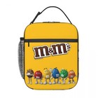 M m Chocolate beans Insulated Lunch Bag Thermal Cooler Lunch Box Bag Kids 