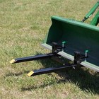 Titan Attachments Light-duty 43  Clamp-on Pallet Forks With Adjustable Stabil   