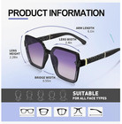 Polarized Sunglasses Women Oversized Square Uv 400 Protection Vintage Shades