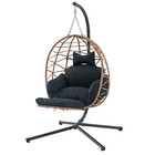 Hanging Egg Chair With Stand Leg Restoutdoor W  Swinging Chair Indoor Woven