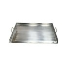 Hd 36  X 20  Stainless Steel Flat Top Triple Griddle Plancha Extra Rib Bottom