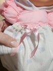 Vintage Fisher Price Puffalump Kids Newborn Baby Doll 13 5 Pink White Bear