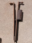 Antique Metal Corn Seed Planter Wood Handle