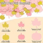 350 Pcs Fall Thanksgiving Pumpkin Decorations Pink Gold