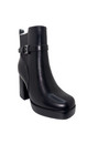 Top Moda Dover-33 Women   s Black Faux Leather Ankle Booties Size 6 New In Box