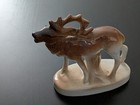 Vintage Ceramic Standing Calling Moose Elk Deer Stag Figure 4 