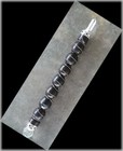 Huge 9  Rosewood Wand With Quartz Crystal Point And Sterling Silver Wire Wrap