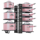 8 Tier Adjustable Pots And Pans Organizer For Cabinet Kitchen Pot And Pan Holder