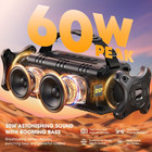 Portable Bluetooth Speakers Wireless   60w Peak  30w Rms Ipx6 Waterproof Outdoor