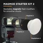  Starter Flash Diffuser Kit 2  Magnetic Flash Modifier Set For On- And Off 