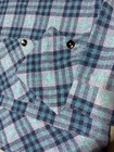 Soft Surroundings Women Size S Brynn Blue Plaid Long Sleeve 2cu37 Shirt Tunic