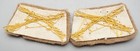 Wwi Army Infantry Officer Gold Bullion On Wool Patches Set Nos New Old Stock