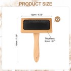 Wool Carder Brush 2 Large  Black wood Color