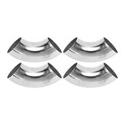  4 Pcs 90 Degree Mandrel Bend Elbow Car Exhaust Pipe Tubing Piping 2 5  185mm