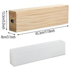Rectangle Silicone Soap Mold  2200ml 77oz Tall Skinny Soap Making Mold With Wood