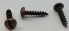  6  5 8ths   Antique Copper Plated Round Head Screws  Flat Head Dome Fancy Brass