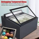 Wixkix Gelato Ice Cream Display Dipping Cabinet Countertop Freezer Showcase Us