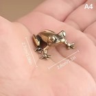 Retro Brass Mini Frog Miniatures Figurines Vintage Animal Figurine Toad Desktop
