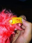 Steiff Red Fuzzy Teddy Bear Vintage Ear Button Tag 005152 Plush Stuffed Animal