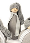 3 Sweden Gnomes Mcm Wood Winter Elf Dolls Matching Grey White Larssons Tr     
