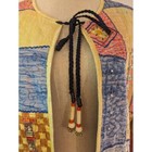 Ja Resort Silk Patchwork Jacket Boho Chic Artsy Colorful Xs