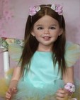 Sweet Reborn Baby Doll 40inch Toddler Girl Unfinished Kits Rooted Hair Vinyl Toy